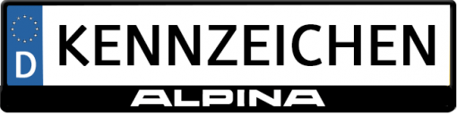 BMW Alpina kennzeichenhalter