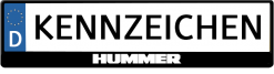 Hummer-logo-kennzeichenhalter