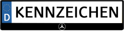 Mercedes-logo-kennzeichenhalter