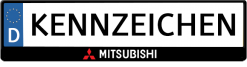 Mitsubishi-3D-kennzeichenhalter