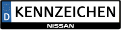 Nissan-3D-kennzeichenhalter